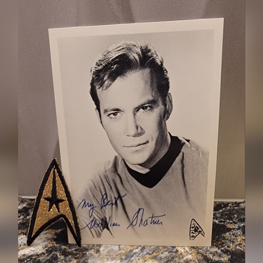 Vintage Authentic Autographed William Shatner Captain Kirk Star Trek Photograph